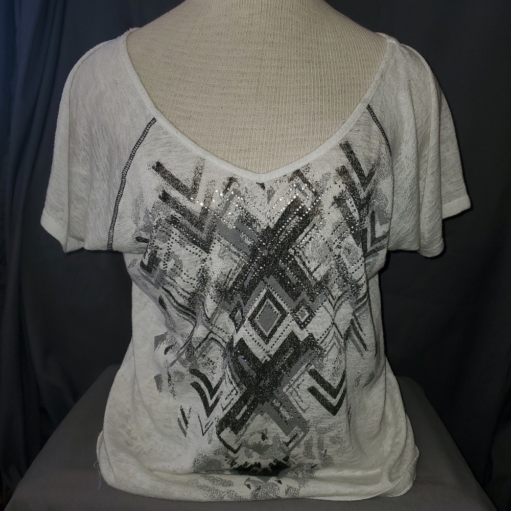 Daytrip short sleeve embellished top
